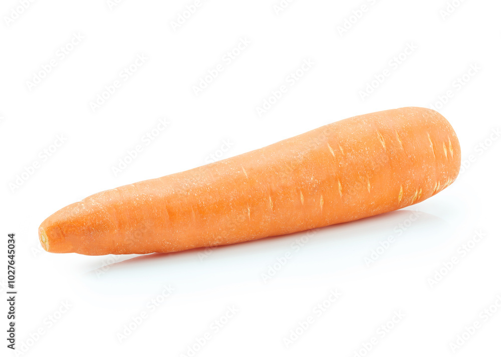 Fresh and sweet carrot isolated on white background Fresh and sweet carrot isolated on white background