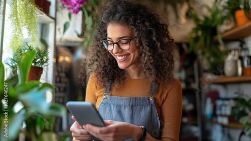 A marketer showing a business owner how to update their Google My Business listing for a local salon, with emphasis on optimizing business categories and customer reviews.