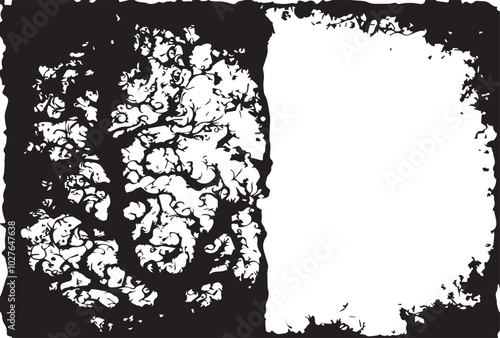Old paper grunge texture with some termite damage on it