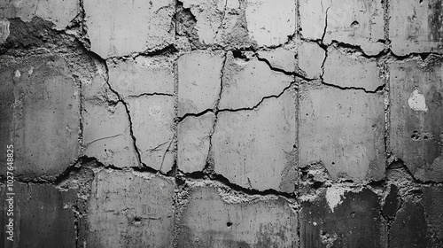 cracked cement wall, revealing the intricate patterns of decay and vulnerability. The fractures symbolize the passage of time, reminding us of impermanence and the beauty in deterioration