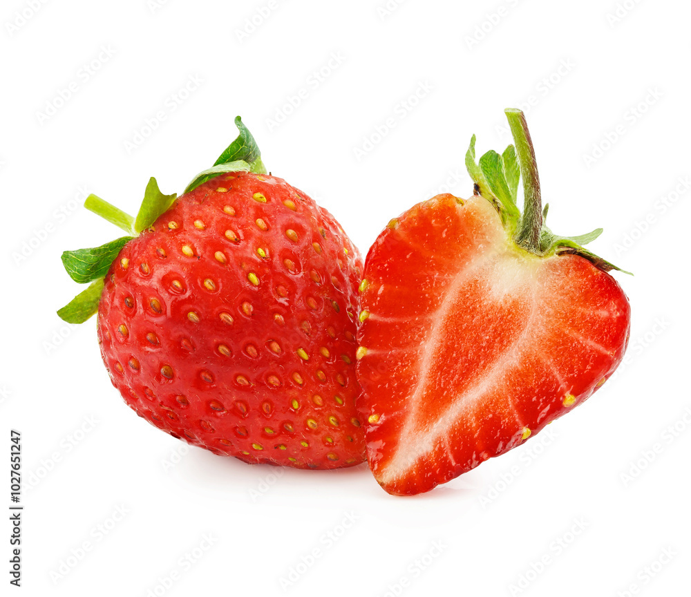 Beautiful strawberry isolated on white background Beautiful strawberry isolated on white background