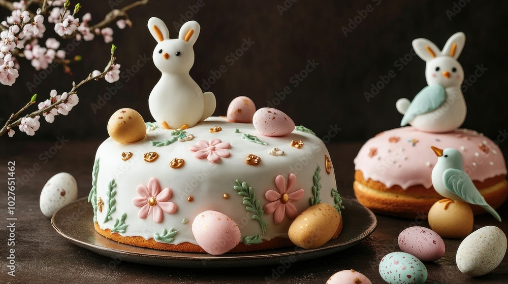 Beautifully Decorated Easter Cakes with Icing Beautifully Decorated Easter Cakes with Icing