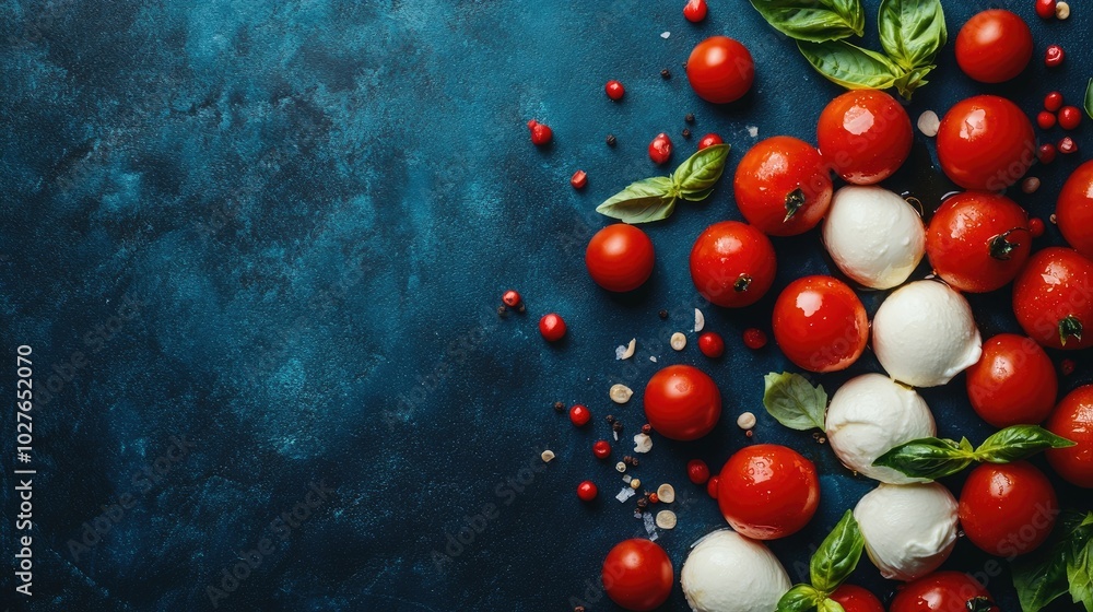 Fresh Caprese Salad with Tomatoes and Mozzarella Fresh Caprese Salad with Tomatoes and Mozzarella