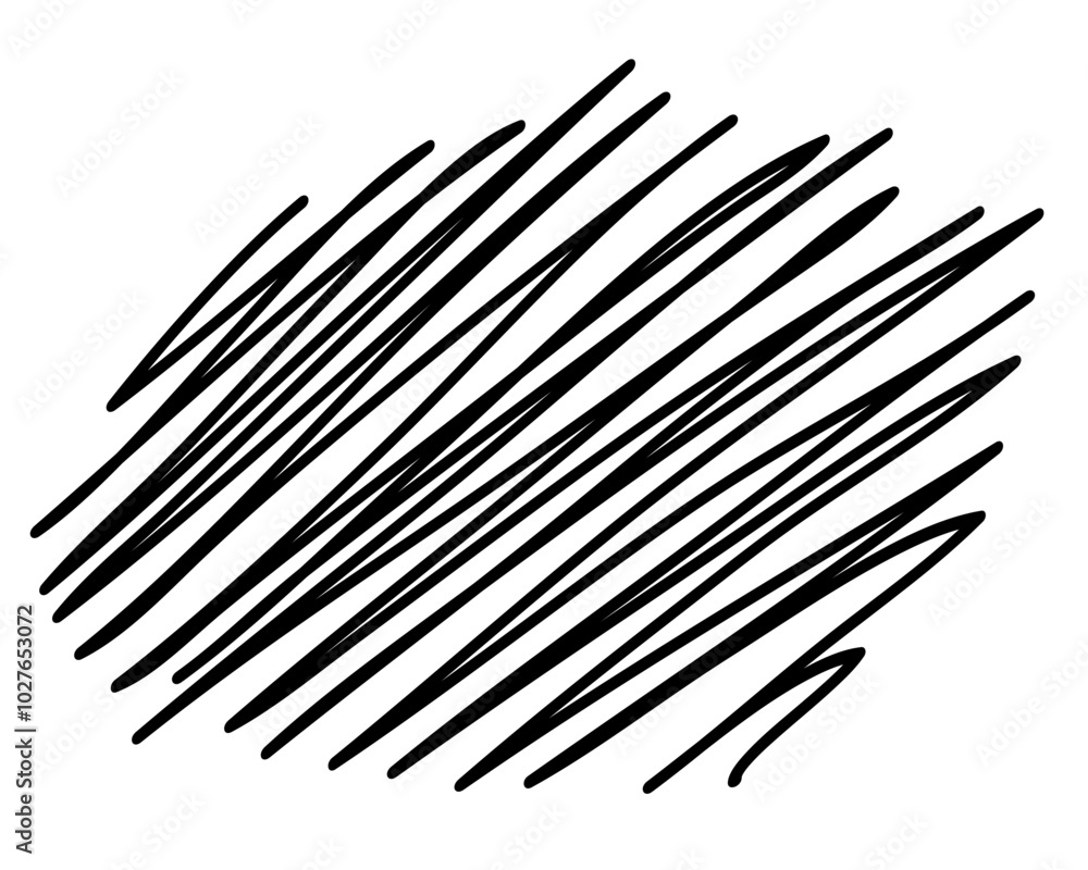 The oval shape is shaded with a black line. Flat vector line illustration, eps10 The oval shape is shaded with a black line. Flat vector line illustration, eps10