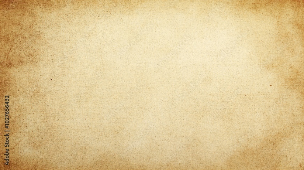 Obraz premium A textured background of aged paper with a warm brown color and subtle white spots.