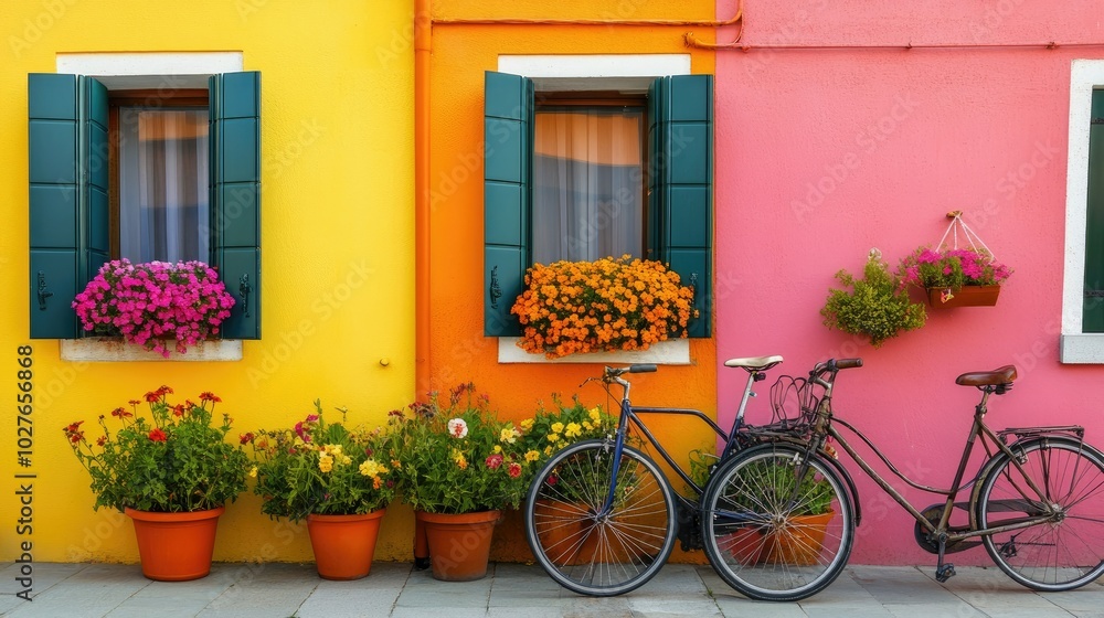 Bright Colors and Charming Bikes in Burano Bright Colors and Charming Bikes in Burano