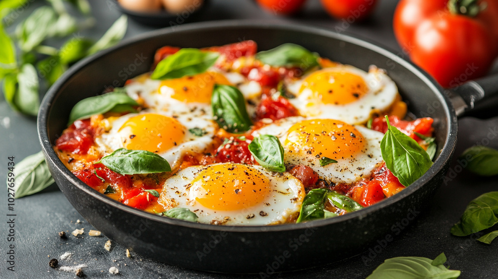 frying pan holds sunny-side-up eggs, their golden yolks radiating warmth and joy. This dish symbolizes comfort, nourishment, and the bright start to a perfect day frying pan holds sunny-side-up eggs, their golden yolks radiating warmth and joy. This dish symbolizes comfort, nourishment, and the bright start to a perfect day