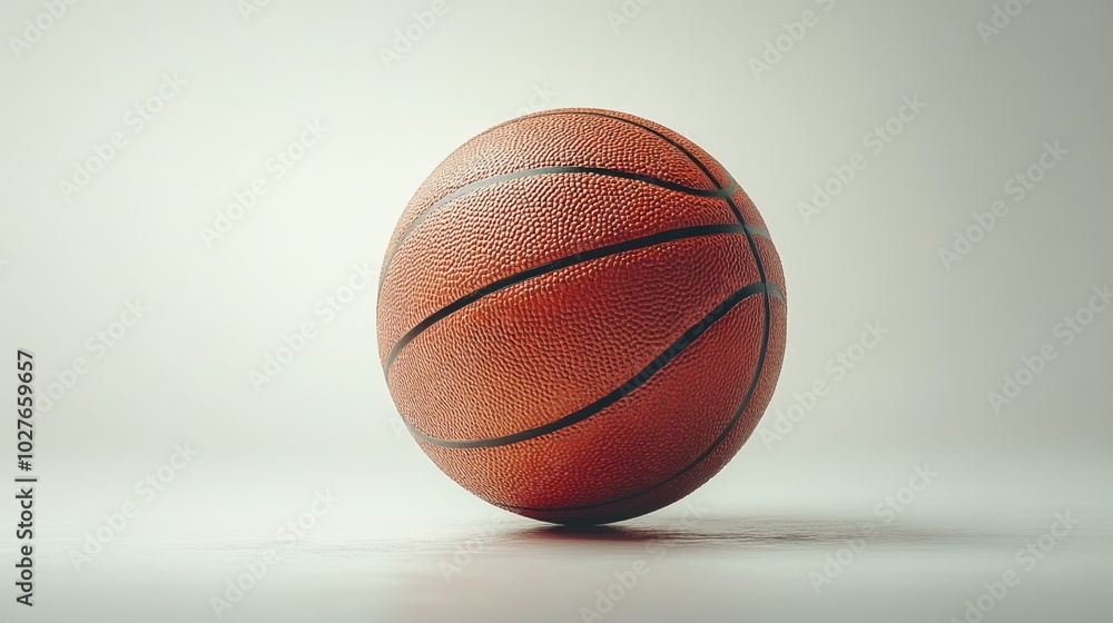 Basketball on a White Background Basketball on a White Background