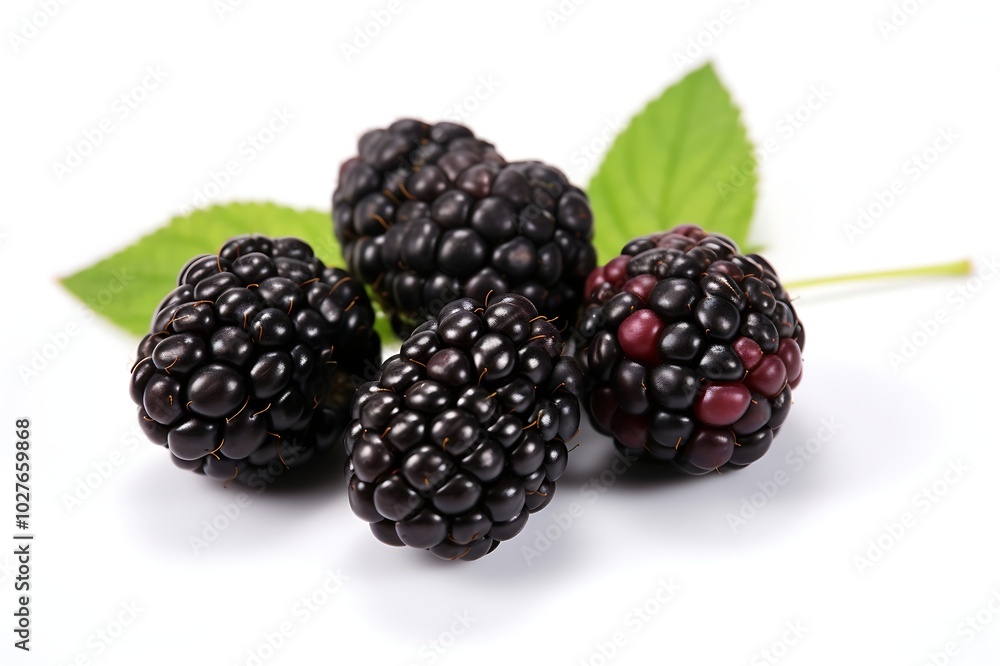 Blackberry on white background, Fresh Blackberry Blackberry on white background, Fresh Blackberry