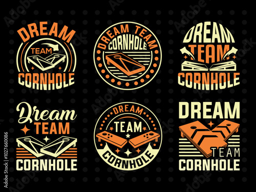 Dream Team Cornhole SVG Cornhole Game Tshirt Bundle Cornhole Quote Design