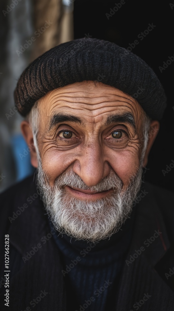 A Middle Eastern man joyfully displays his vibrant personality in a genuine setting A Middle Eastern man joyfully displays his vibrant personality in a genuine setting
