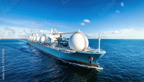 Liquids Hydrogen renewable energy in vessel - LH2 hydrogen gas for clean sea transportation 