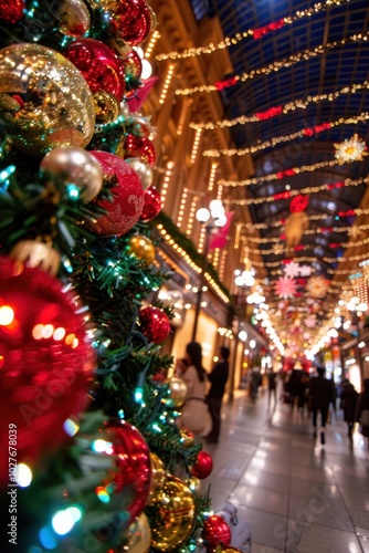 Wallpaper Mural a christmas tree is in the middle of a mall Torontodigital.ca