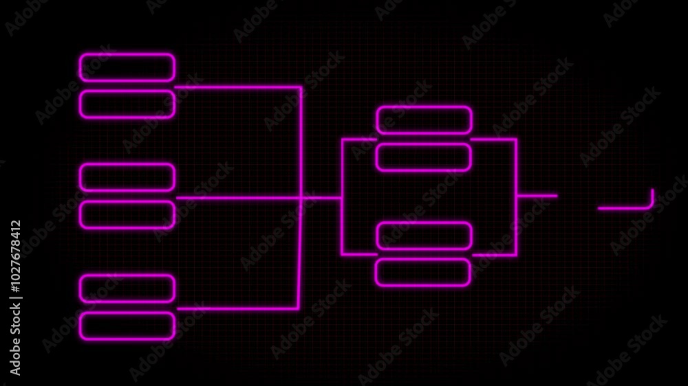 Decision tree, flow chart self drawing animation. background .Animation of HUD frame elements 4k animation video. Decision tree, flow chart self drawing animation. background .Animation of HUD frame elements 4k animation video.