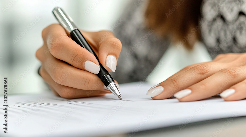 businesswoman’s hand points decisively at a document, symbolizing focus and determination. Her attention to detail emphasizes professionalism and the drive for success in the corporate world businesswoman’s hand points decisively at a document, symbolizing focus and determination. Her attention to detail emphasizes professionalism and the drive for success in the corporate world