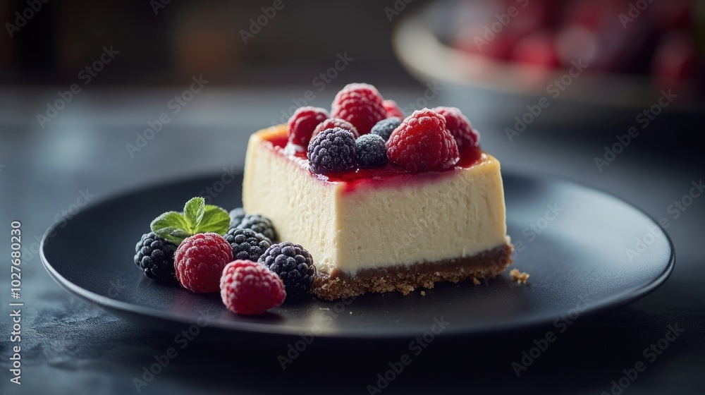 Creamy Cheesecake with Fresh Berries Delight Creamy Cheesecake with Fresh Berries Delight