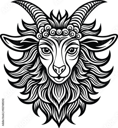 the golden fleece vector illustration silhouette design concept