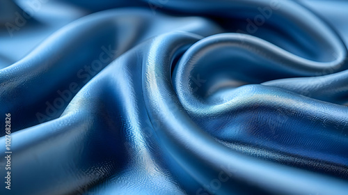 Abstract Blue Fabric Texture Background