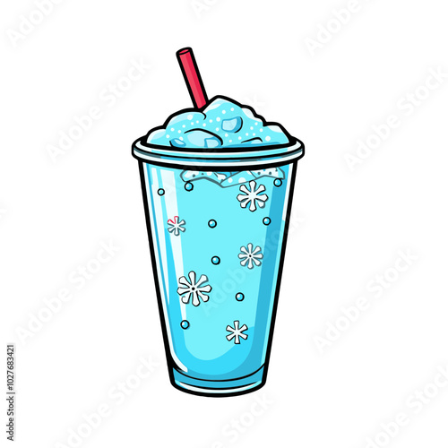 Cartoon Slushie Illustration
