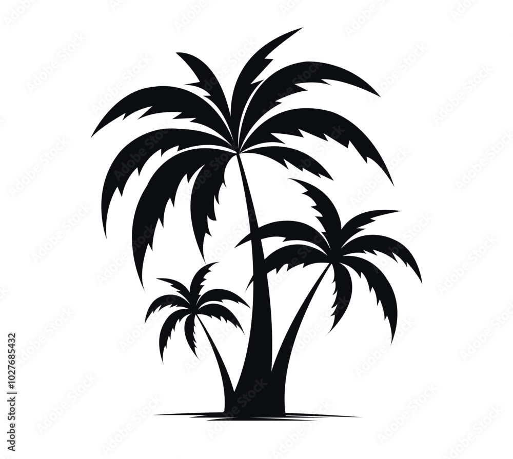 palm trees silhouettes palm trees silhouettes