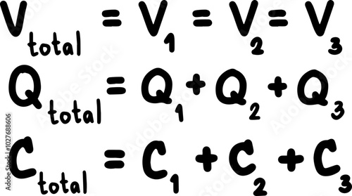 Electrostatic Coulomb Law illustration