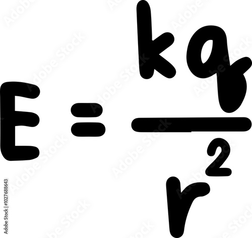 Electrostatic Coulomb Law illustration