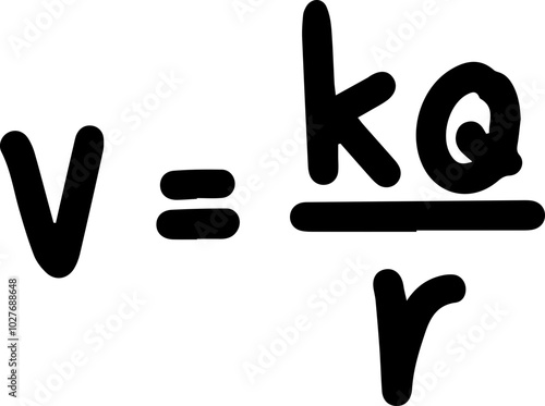 Electrostatic Coulomb Law illustration