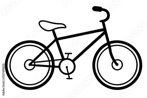 bicycle silhouette vector illustration