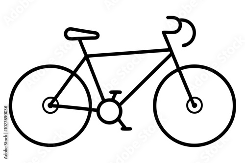 bicycle silhouette vector illustration