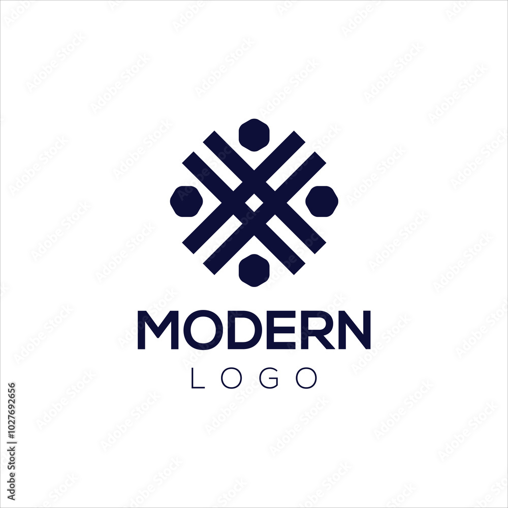 Obraz premium Modern logo idea signs universal emblem vector icon