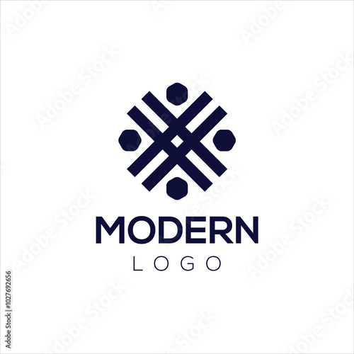 Modern logo idea signs universal emblem vector icon