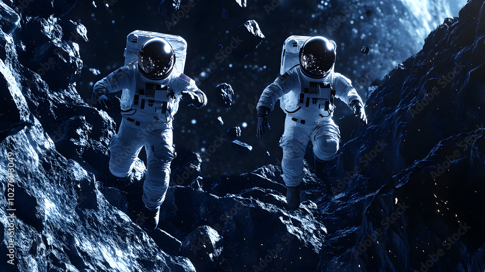 Illuminated Expedition: Two Robot Astronauts Explore the Dazzling Cosmic Field of Asteroids and Meteorites in Search of Unknown Planets Illuminated Expedition: Two Robot Astronauts Explore the Dazzling Cosmic Field of Asteroids and Meteorites in Search of Unknown Planets