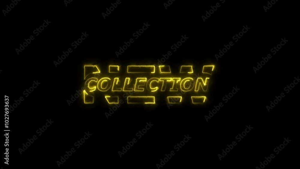 new collection lime green color neon text 4k illustration. new collection icon black background 4k illustration. new collection lime green color neon text 4k illustration. new collection icon black background 4k illustration.