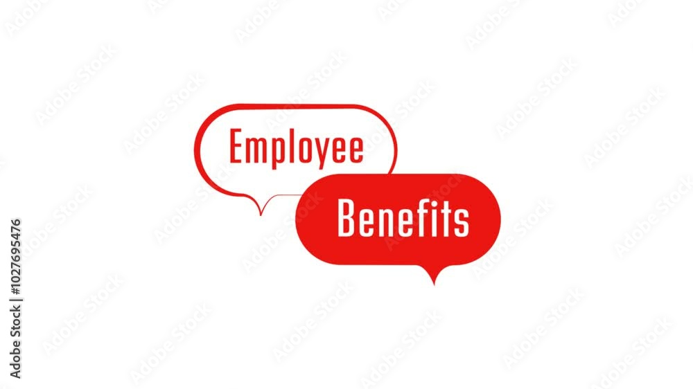 employee benefits text on white background employee benefits text on white background
