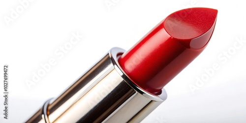 Isolated red lipstick on a white background