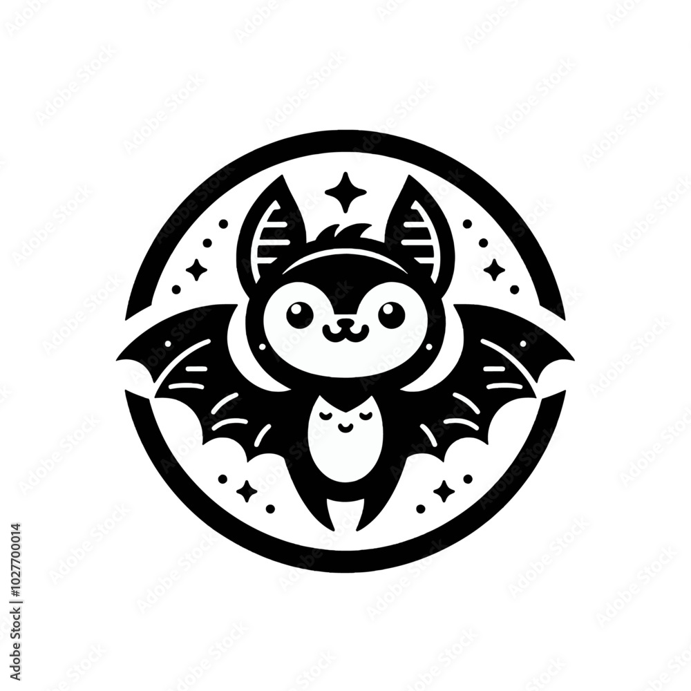 Cute bat isolated vector illustration Cute bat isolated vector illustration