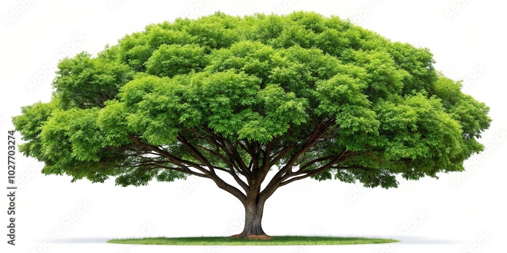 A long shot of an isolated tree on a white background with a clipping path for easy selection in photo editing software, environment, botanical, tranquility, white background, botany A long shot of an isolated tree on a white background with a clipping path for easy selection in photo editing software, environment, botanical, tranquility, white background, botany