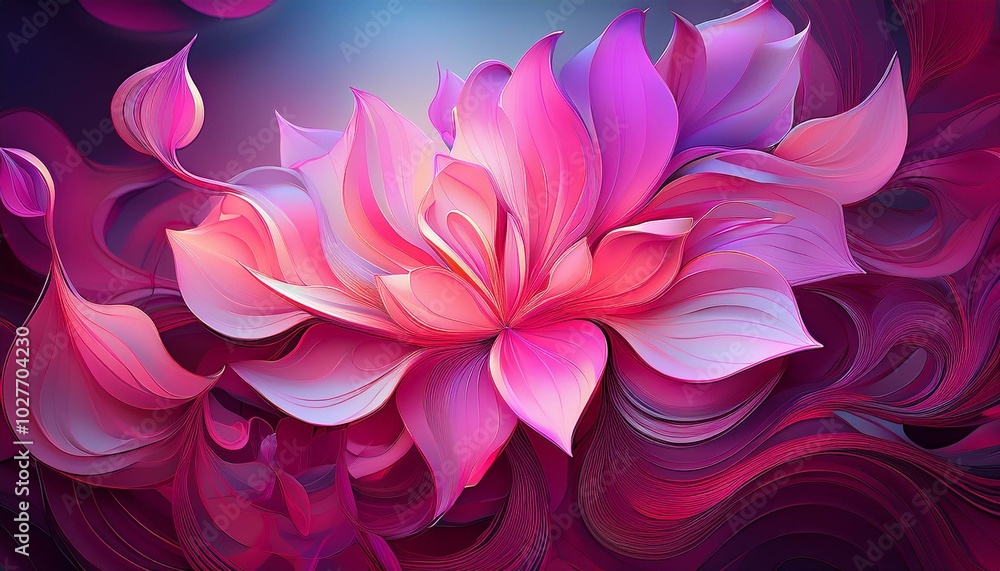 abstract pink gradient flower abstract pink gradient flower