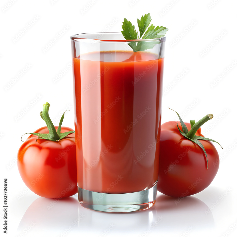 Tomato Juice isolated on a white background Tomato Juice isolated on a white background