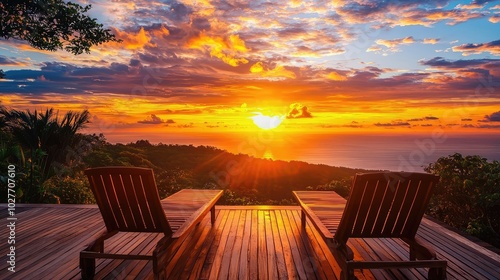 Captivating Sunset View from Hilltop Retreat