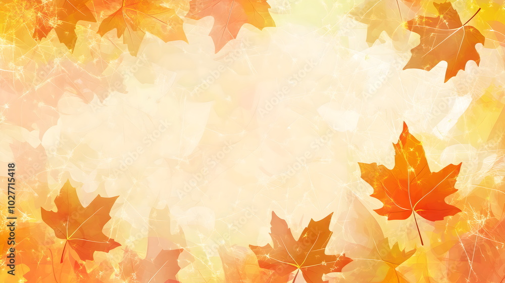 Autumn background with orange falling leaves. Leaf fall. Copyspace banner. Autumn background with orange falling leaves. Leaf fall. Copyspace banner.