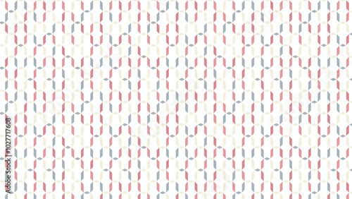 くすみカラーの幾何学網目模様16：9