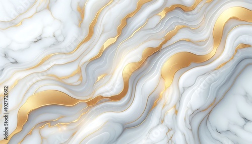 white marble texture with golden veins background,generative ai