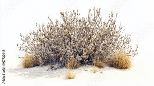 arid desert plant isolated