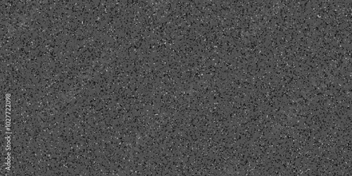 Abstract design with black paper background and terrazzo flooring texture. Terrazzo design with white polished sandstone wall texture. this design are uses for Quartz surface white.	