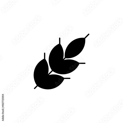 Wheat, cereals food icon. Restaurant line editable sign.  Public catering related icon. Menu category. Vector illustration in modern thin line style.