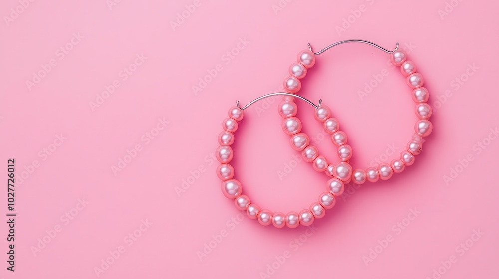 Pearl hoop earrings paired with a chic jumpsuit, pearl accessories, modern twist on classic fashion Pearl hoop earrings paired with a chic jumpsuit, pearl accessories, modern twist on classic fashion
