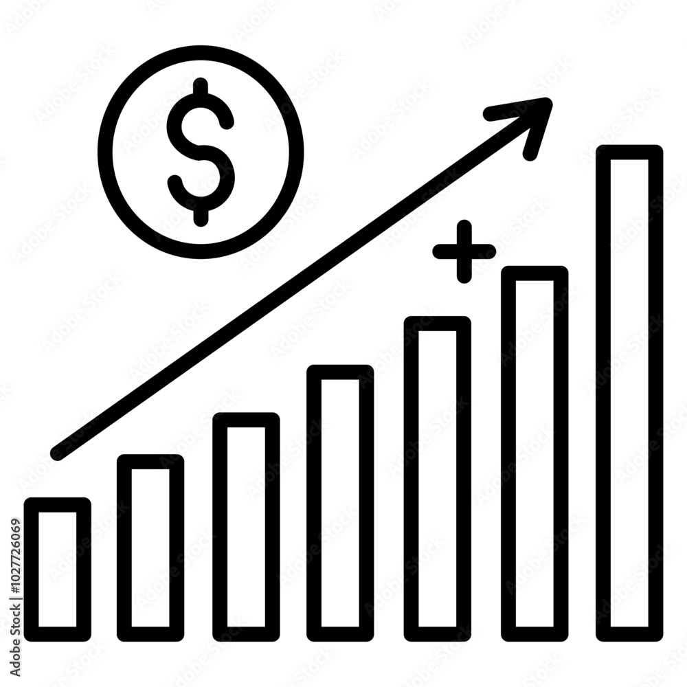 Growth Diagram Icon Growth Diagram Icon