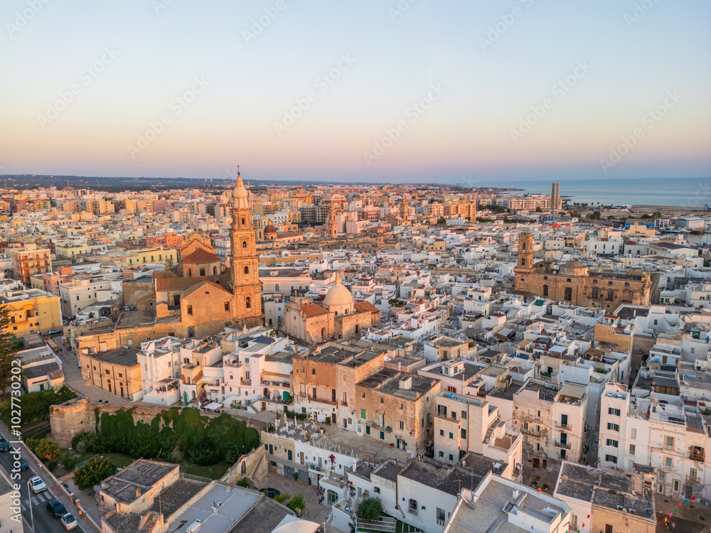 Aerial view of Monopoli town in Puglia region, Italy. Aerial view of Monopoli town in Puglia region, Italy.