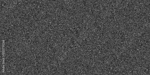 Abstract design with black paper background and terrazzo flooring texture. Terrazzo design with white polished sandstone wall texture. this design are uses for Quartz surface white.	